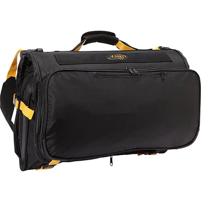 A. Saks Vegan Compact Expandable Deluxe Tri-Fold Carry On Garment Bag