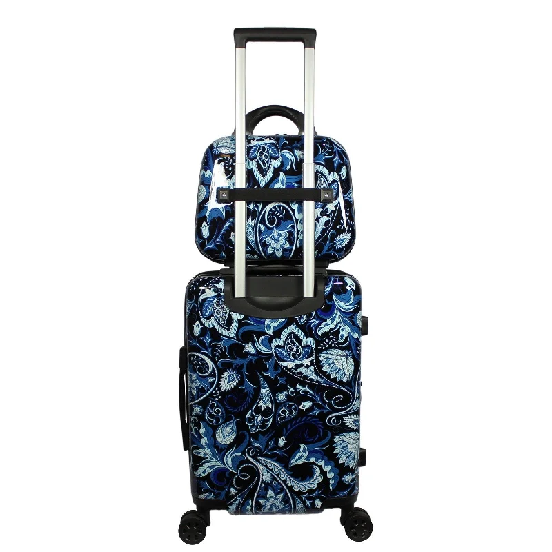 World Traveler Paisley 2-Piece Hardside Carry-On Spinner Luggage Set