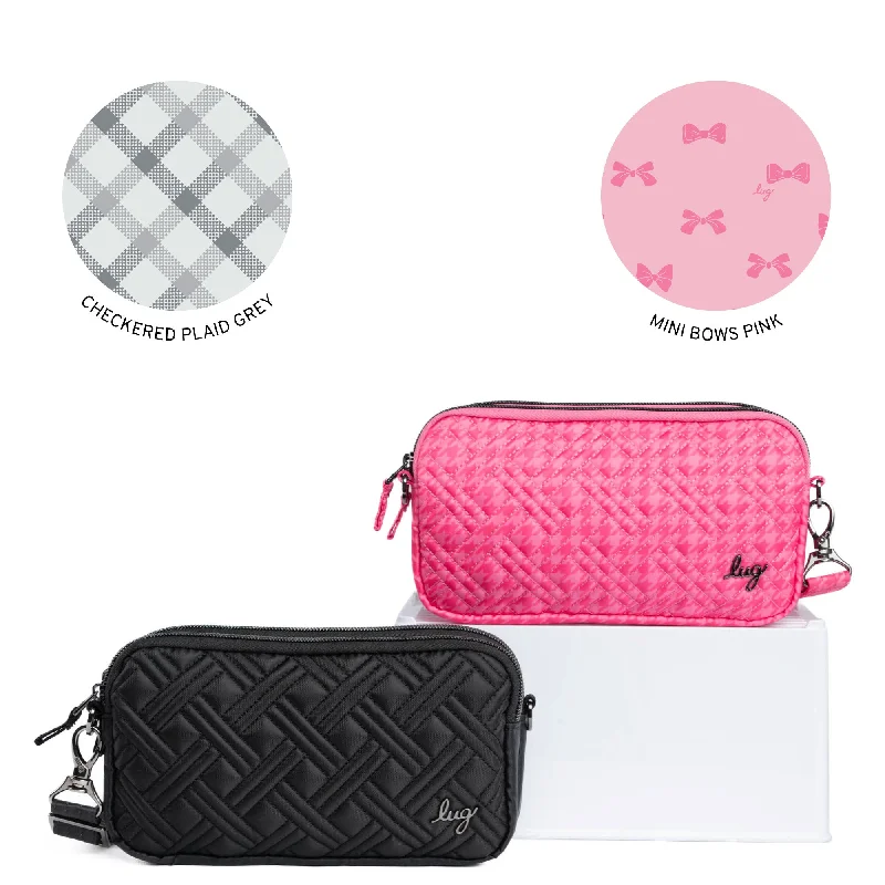 BLACK/MICRO HOUNDSTOOTH PINK