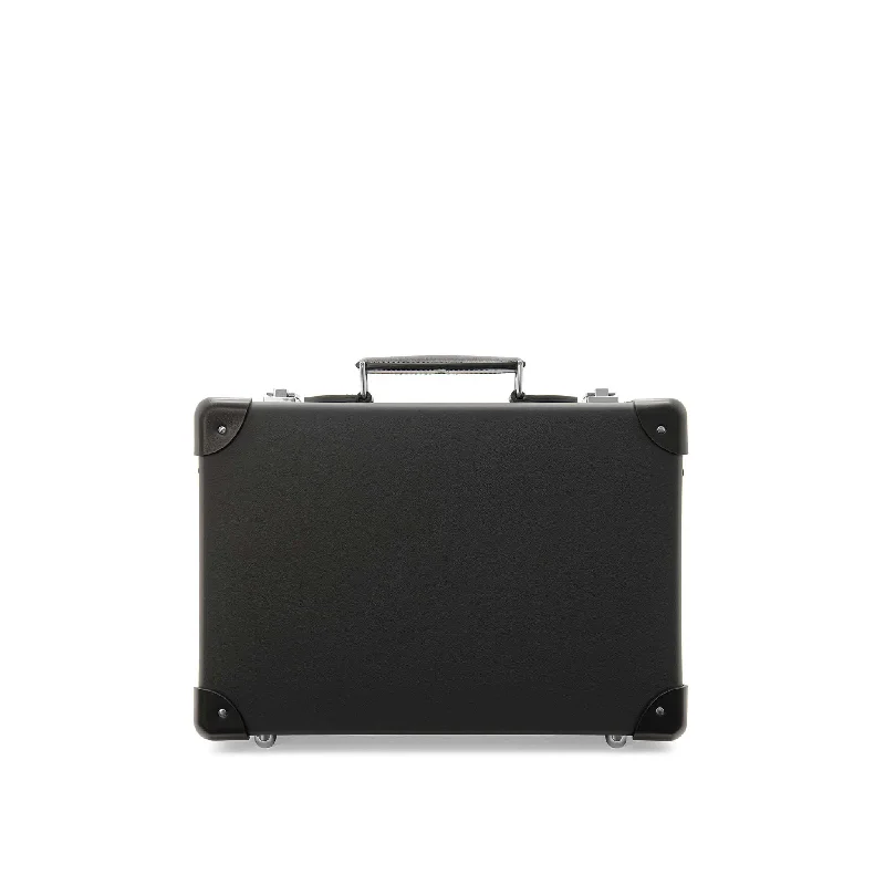 Leather Crafted · Small Attaché | Black/Black/Chrome