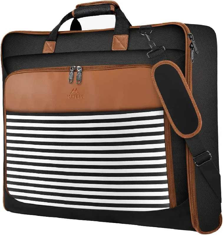 Matein Black Stripe Suit Garment Bag