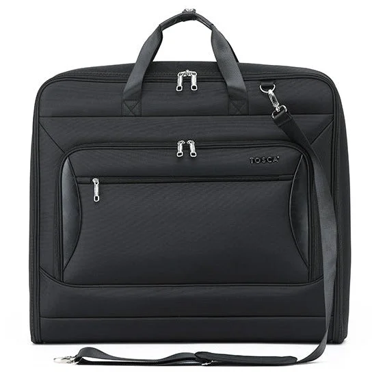 TOSCA DELUXE GARMENT BAG BLACK