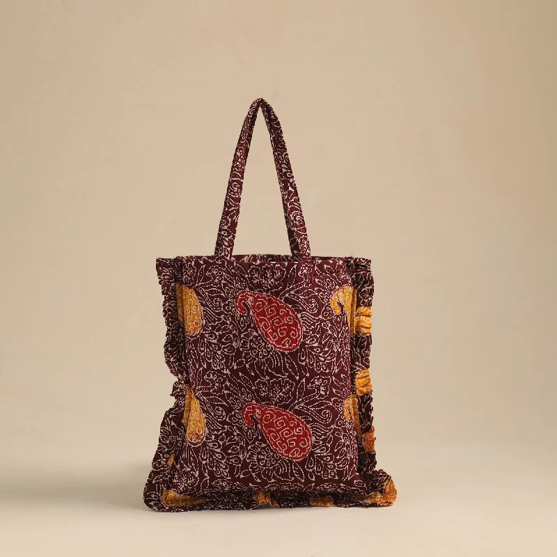 Handcrafted Cotton Frill Jhola Bag 01