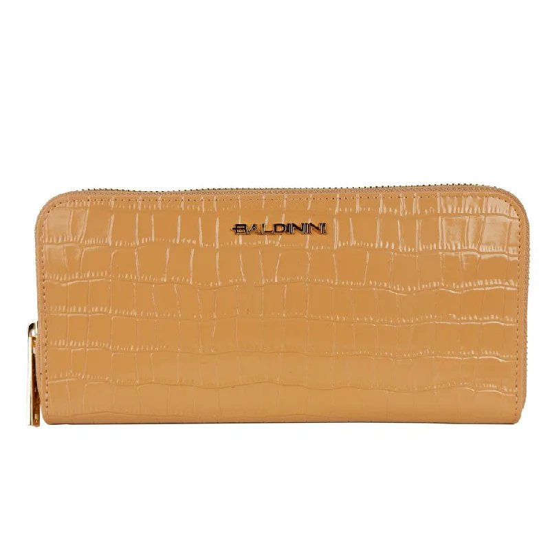 Baldinini Trend Elegant Croco Print Leather Wallet