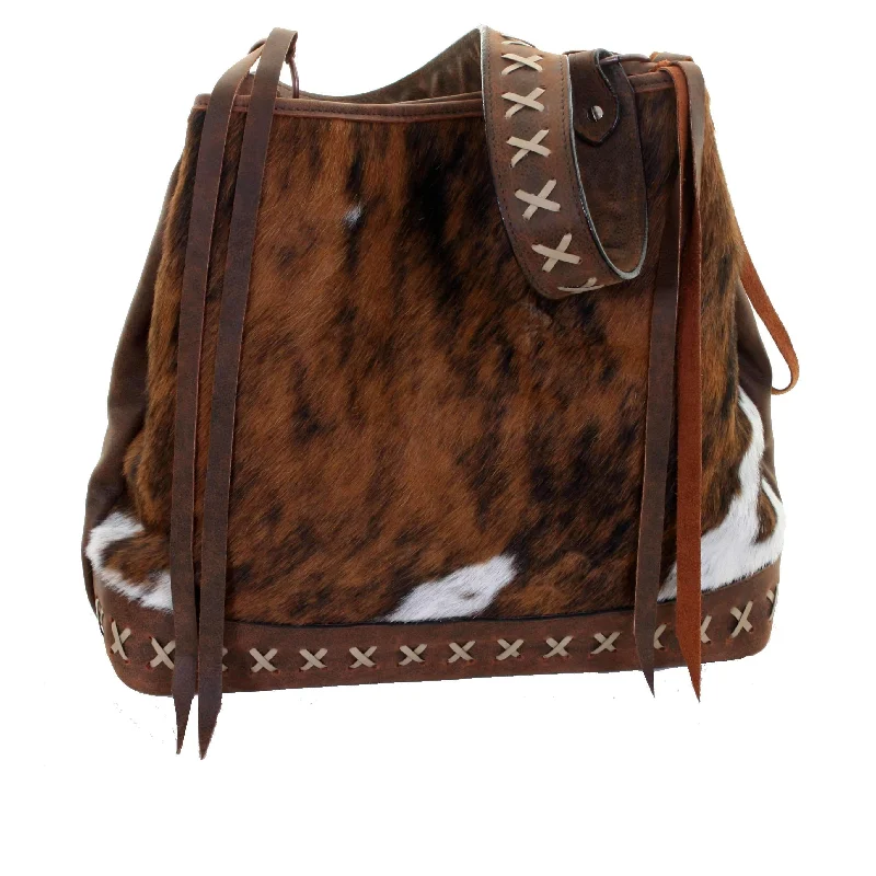 BT143 - Brindle Cowhide Big Tote