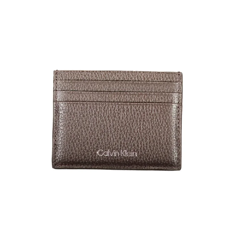 Calvin Klein Brown Leather Wallet – Card Holder