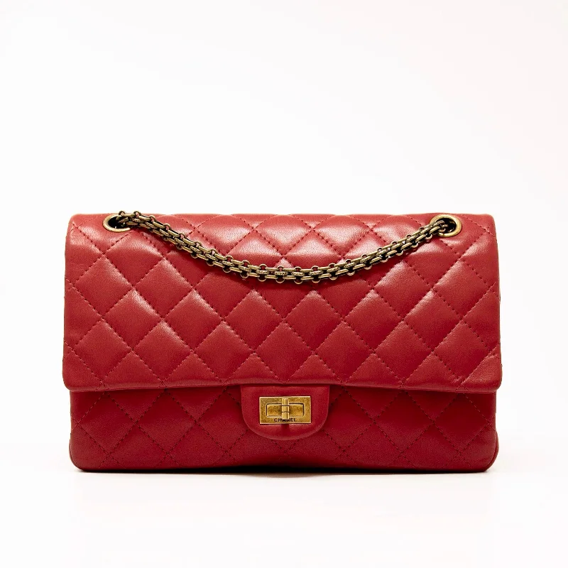 Chanel Red Lambskin 2.55 Reissue 226