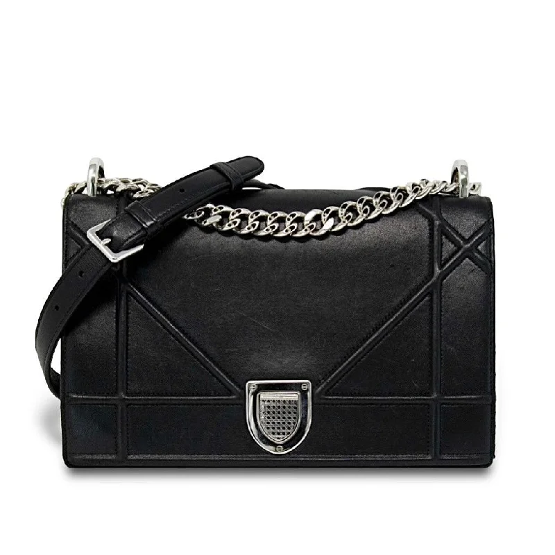 Dior Black Medium Diorama Flap