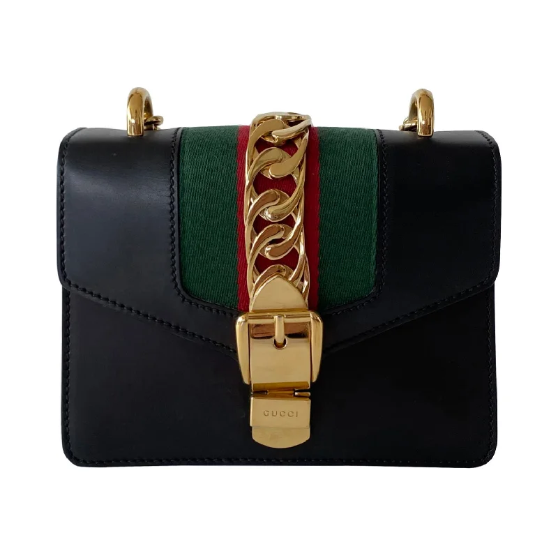 Gucci Sylvie Leather Mini Chain Bag