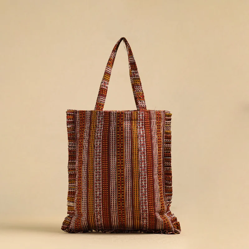 Handcrafted Cotton Frill Jhola Bag 17