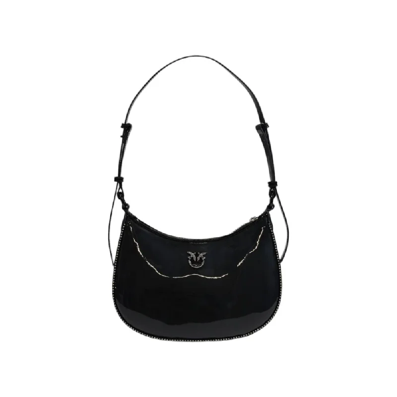 PINKO Black Leather Handbag – Timeless Elegance