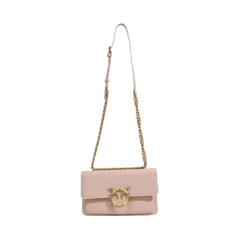 PINKO Pink Leather Handbag – Classic Elegance