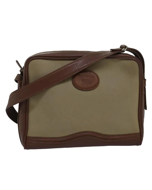 Canvas Leather Shoulder Bag