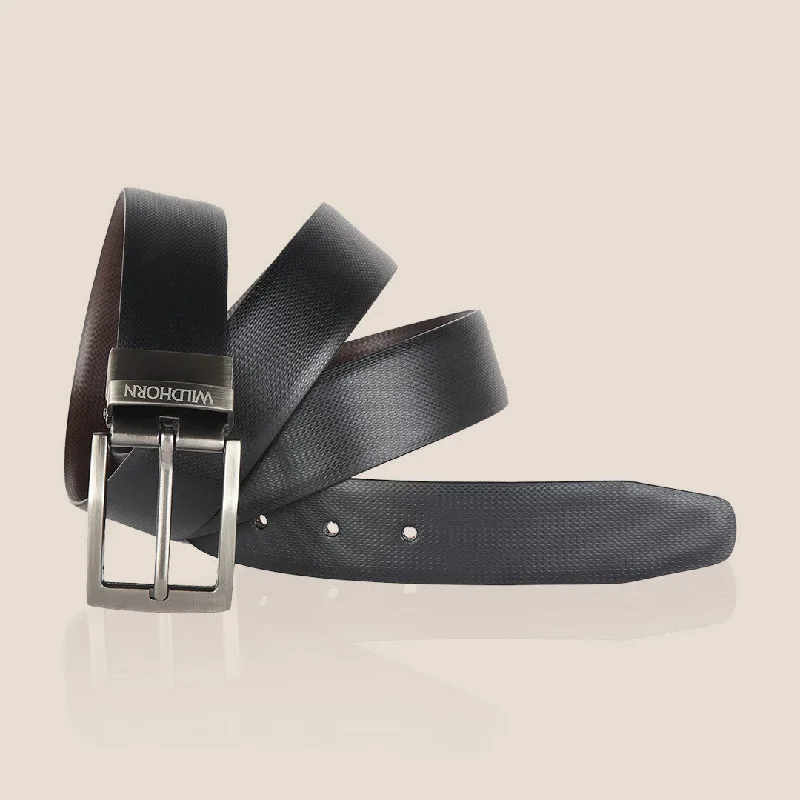 WILDHORN Premium Reversible Leather Belt for Men