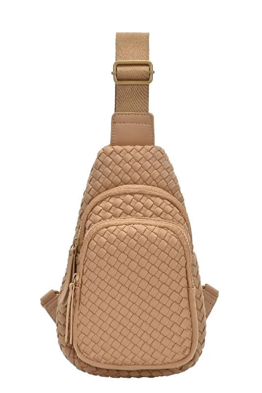 BGW7308 Marie Neoprene Woven Sling Bag