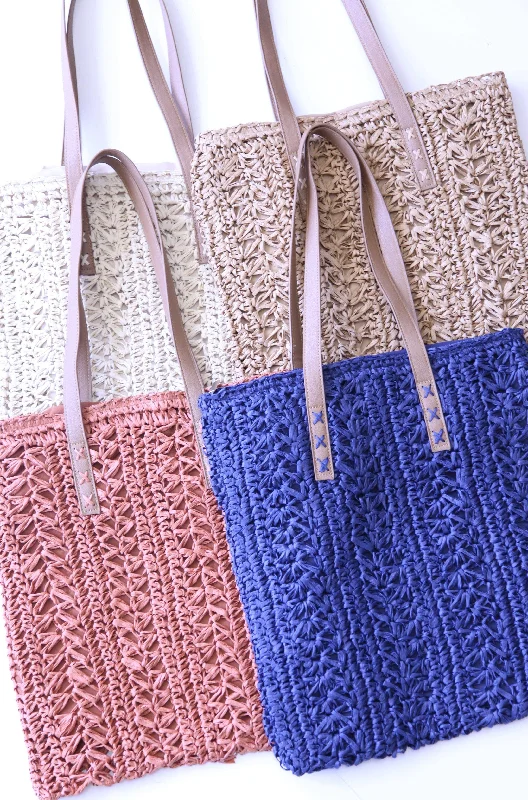 Rectangle Straw Tote