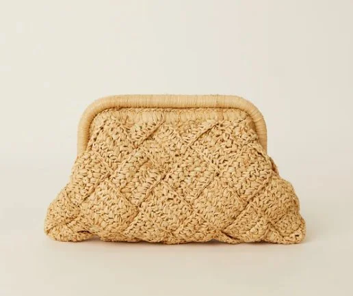 Gigi Framed Clutch Natural