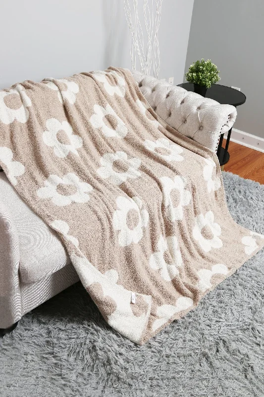 JCL6002 Retro Daisy Throw Blanket