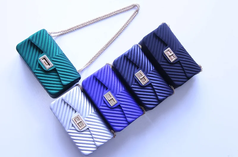 Small Rubber Chevron Handbag