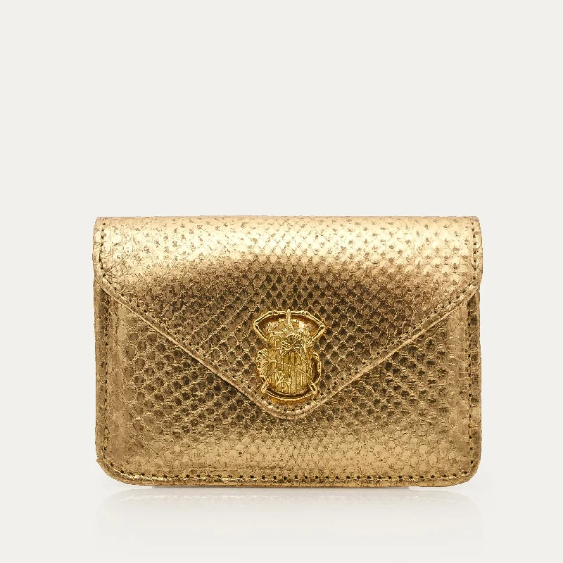 Python Card Holder Alex Gold