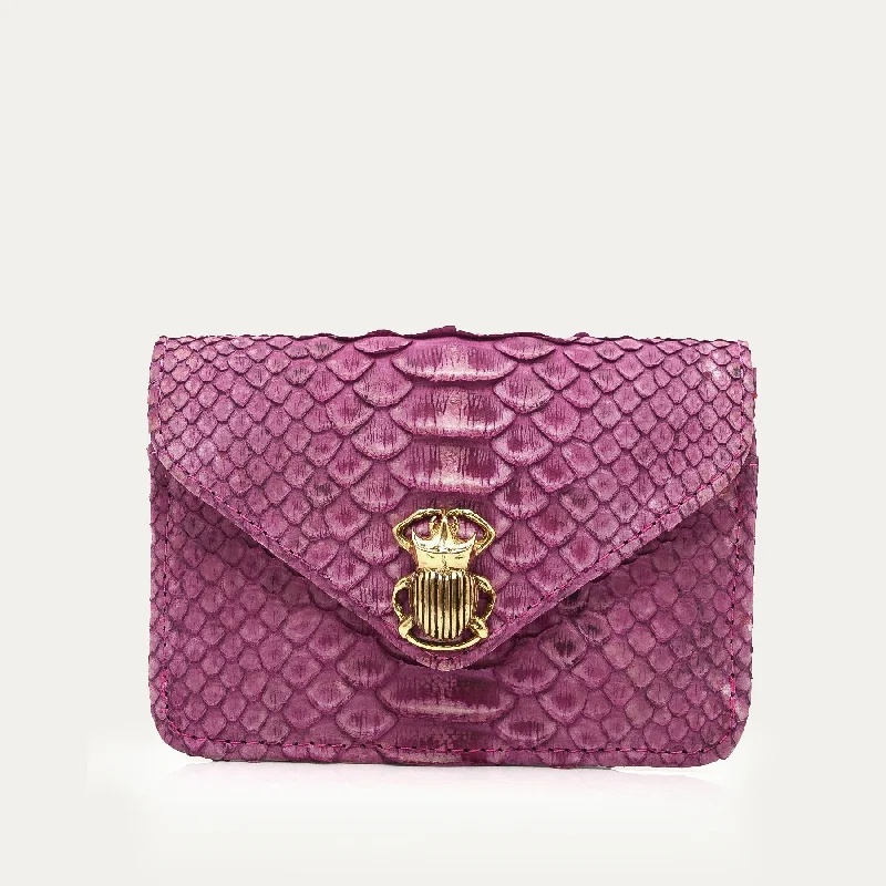 Python Card Holder Alex Washed Purple