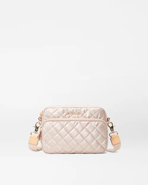 Small Metro Camera Bag Pale Rose Gold Metallic