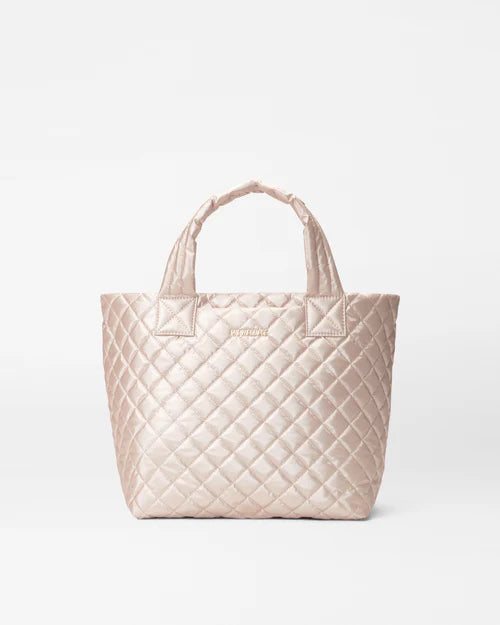 Small Metro Tote Deluxe Pale Rose Gold Metallic