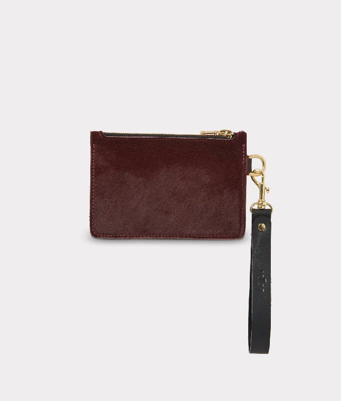 Small Zip Pouch :: Burgundy